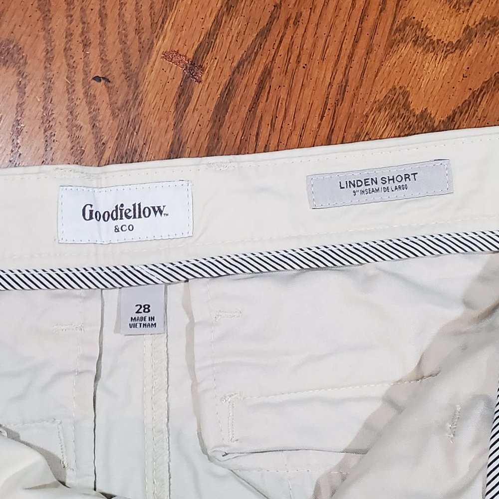 Goodfellow Flat Front Shorts 28" Waist NWT - Picture 4 of 6